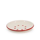 Dan Pelosi x CCH Tomato Coupe Dinner Plate Red Rim