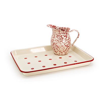 Dan Pelosi x CCH Tomato Large Rectangle Tray Red Rim