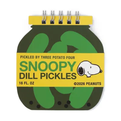 3P4 X Peanuts® Grocery - Snoopy Pickle Jar Mini Notebook