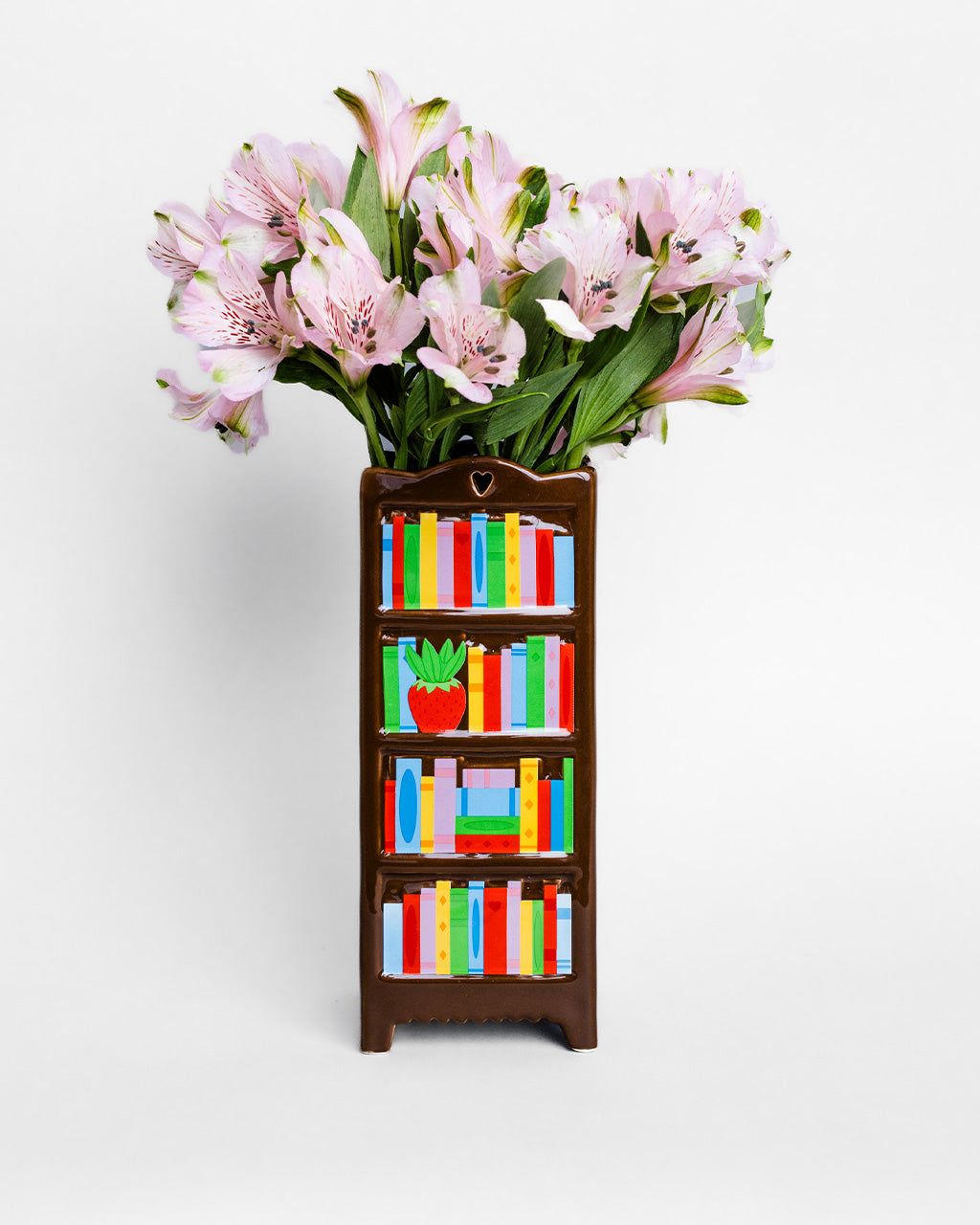Ceramic Vase Bookshelf