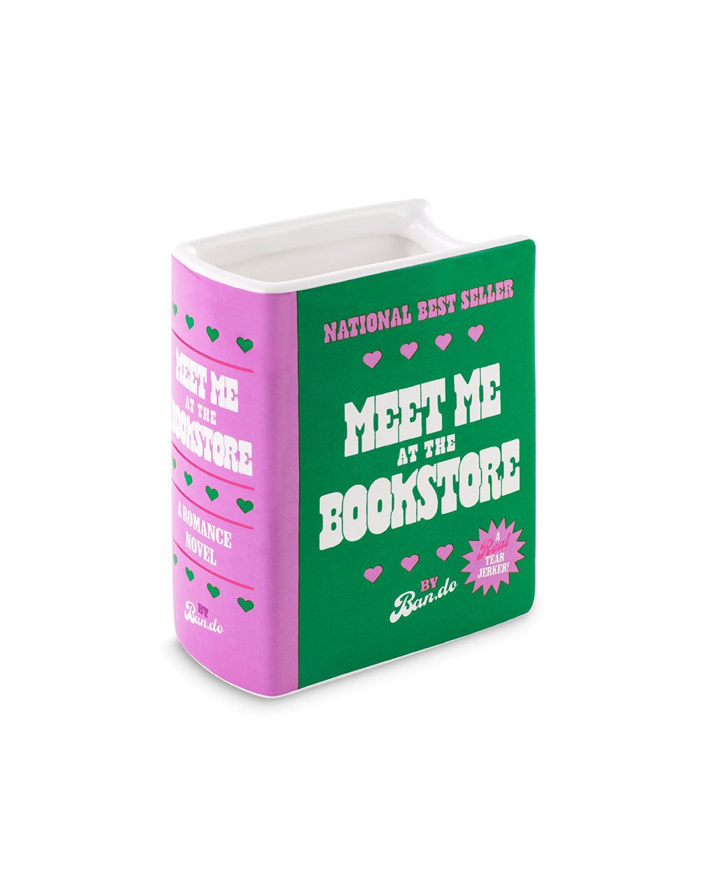 Meet Me At the Bookstore Book Vase