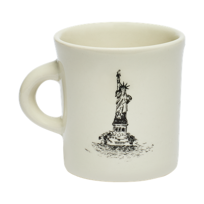 NYC Toile Liberty Dog Mug 8.75oz