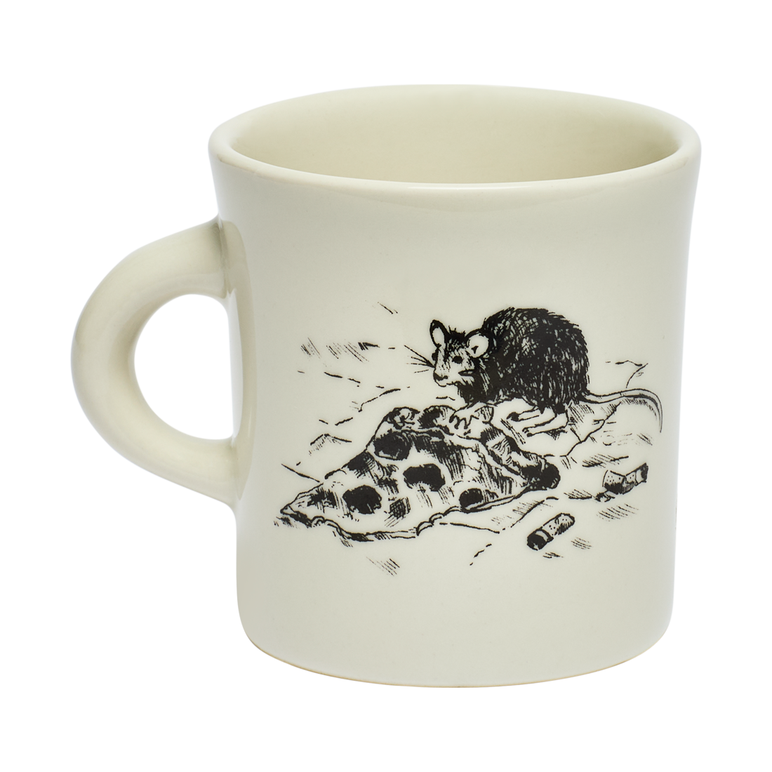 NYC Toile Pizza Rat Mug 8.75oz