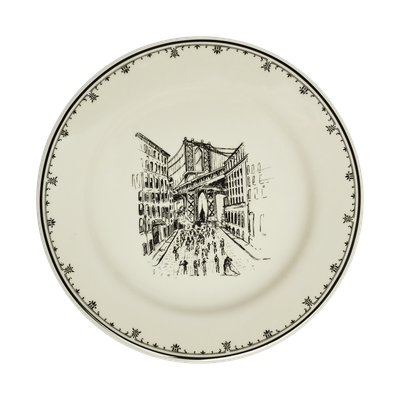 NYC Toile Dumbo Plate 8.25"