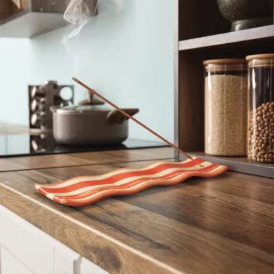 Smoke Show Ceramic Incense Holder Bacon