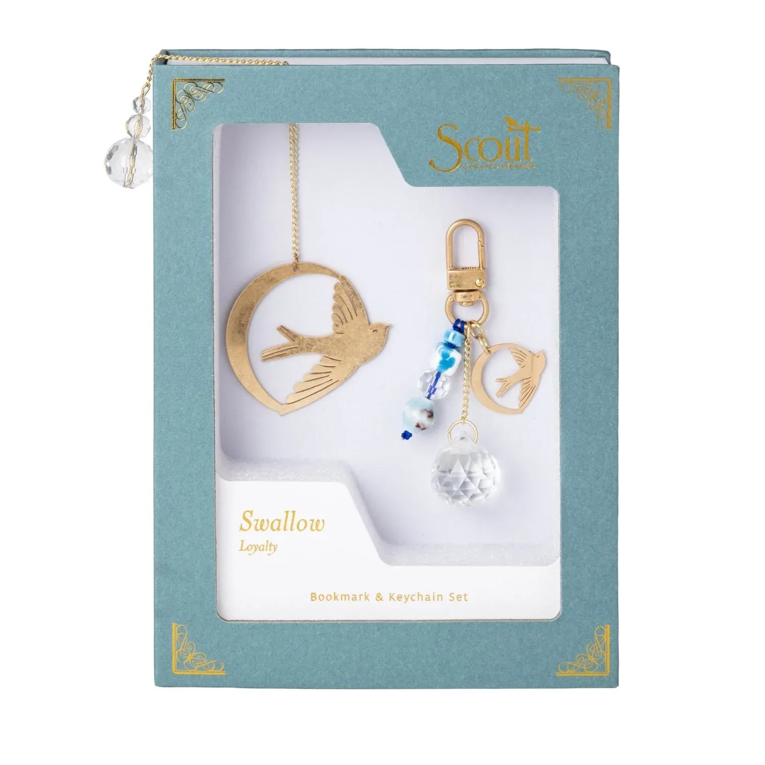Bookmark &amp; Keychain Set Swallow Loyalty