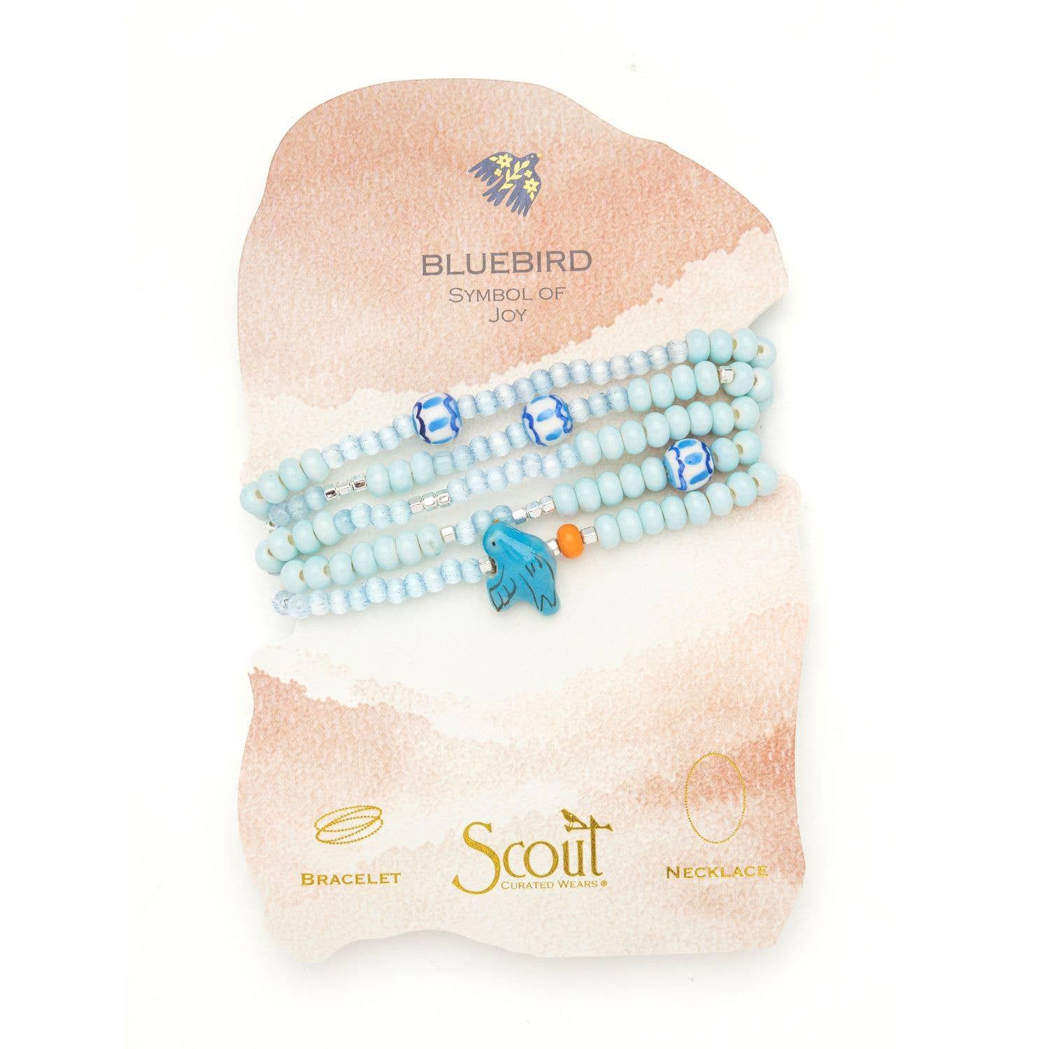 Ceramic Bead Wrap Bracelet Necklace Abundance Su
