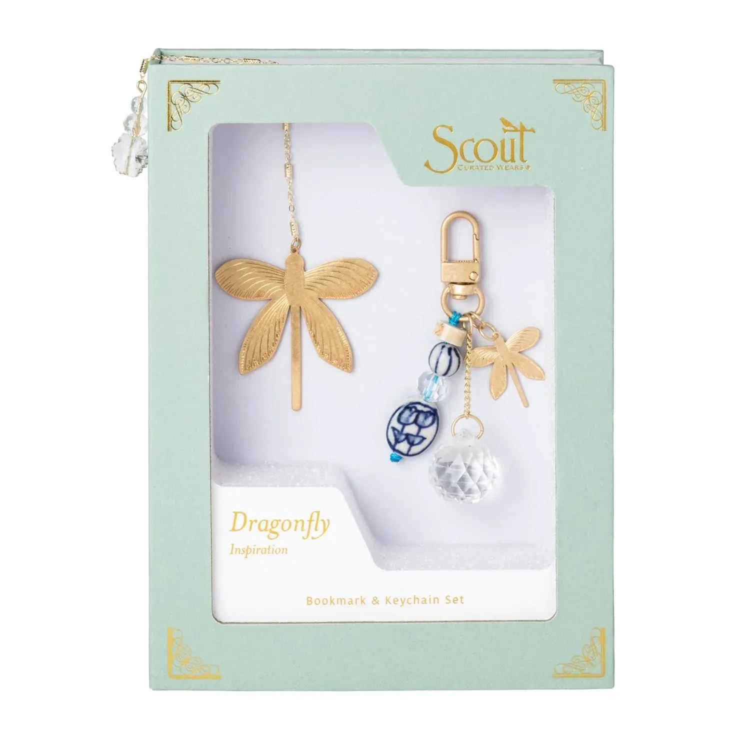 Bookmark &amp; Keychain Set Dragonfly Inspiration
