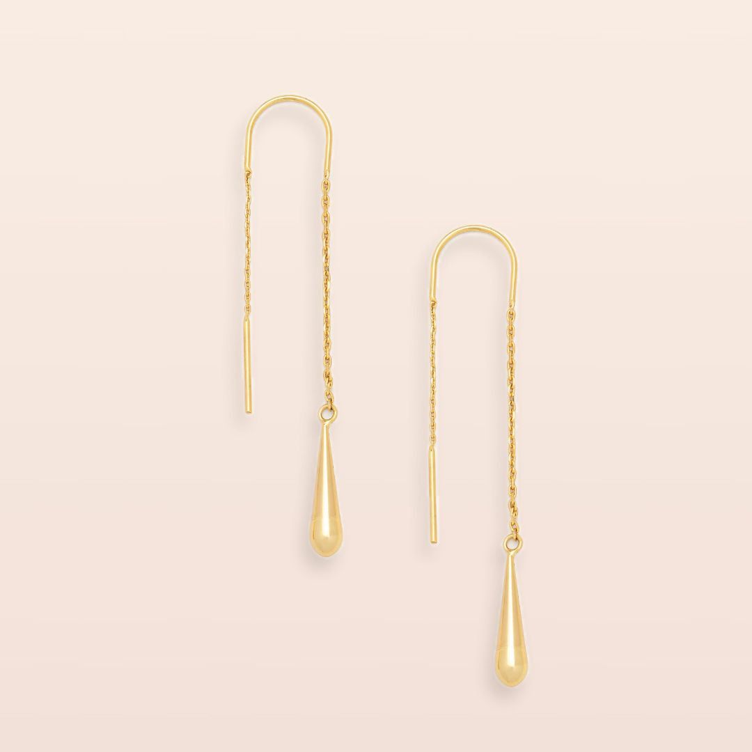 Refined Icon Earring Lily Drop Earring Gold