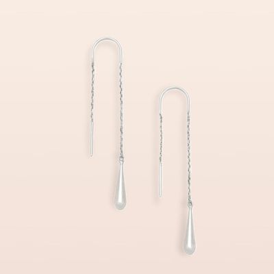 Refined Icon Earring Lily Drop Earring Silver