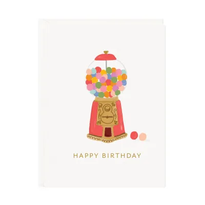 Gumball Machine Birthday Card