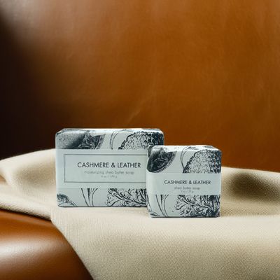Cashmere &amp; Leather - 6oz Shea Butter Bar Soap