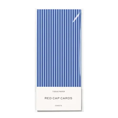 Blue Pinstripes Tissue Paper