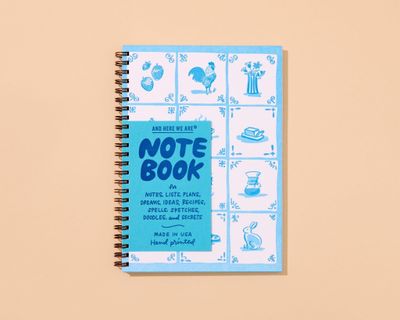 Delft Tile (Modern, Spring) Spiral Notebook