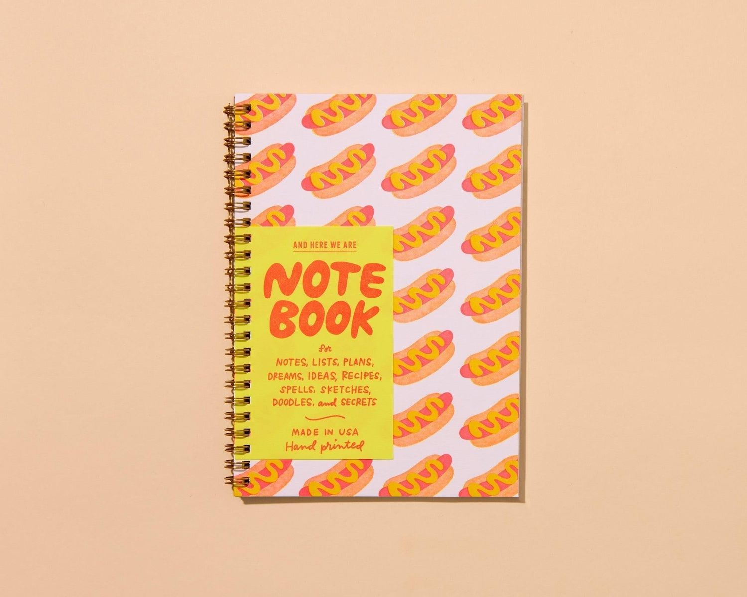 Hot Dogs (Modern, Summer) Spiral Notebook