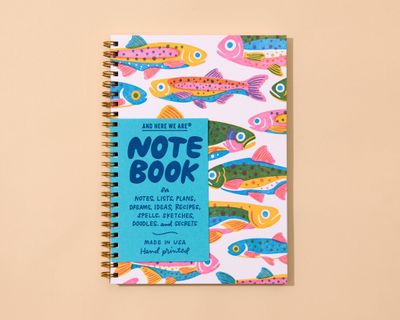 Rainbow Trout (Colorful Fish) Spiral Notebook