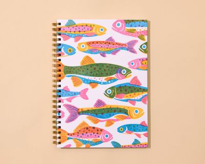 Rainbow Trout (Colorful Fish) Spiral Notebook