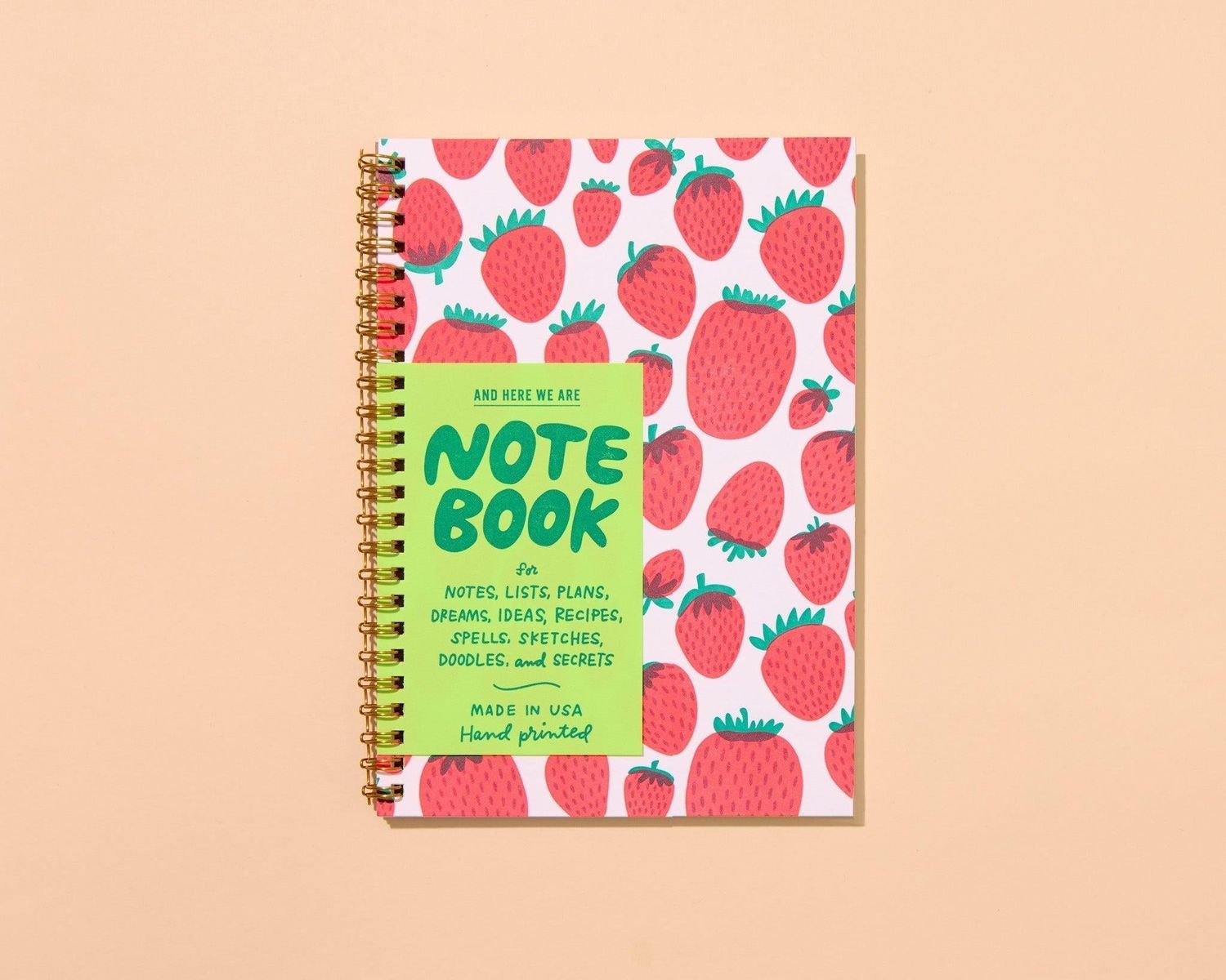 Strawberry (Colorful Berries) Spiral Notebook