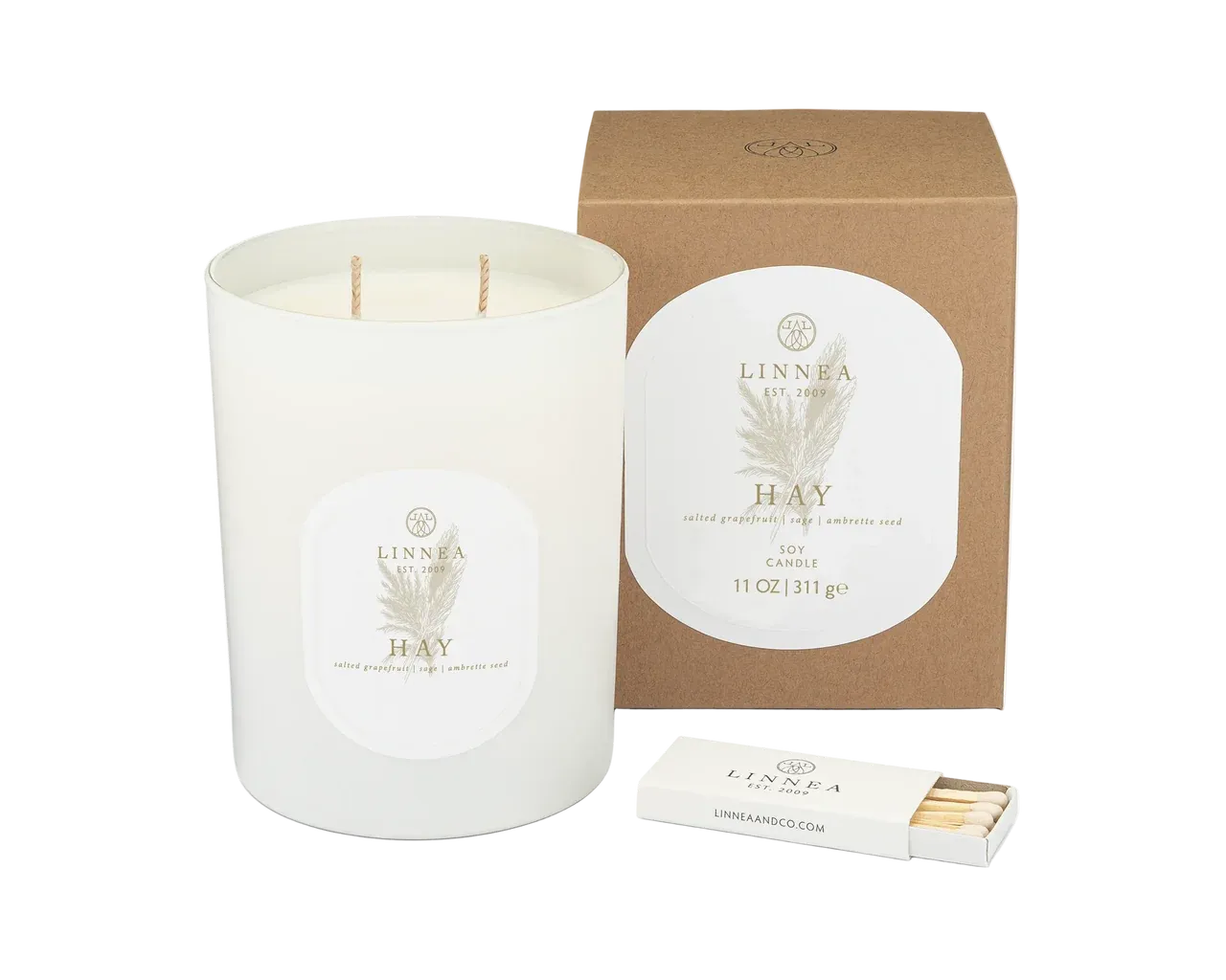 Hay Large Candle
