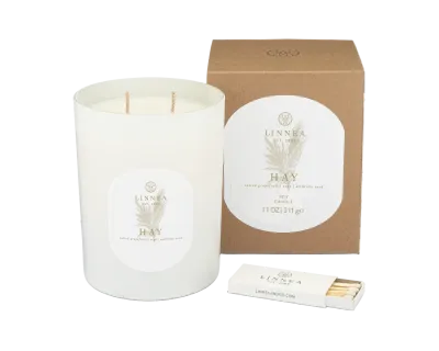 Hay Large Candle