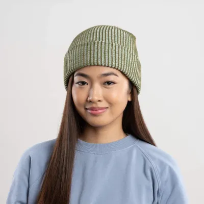 Simple Rib Beanie Moss Jade