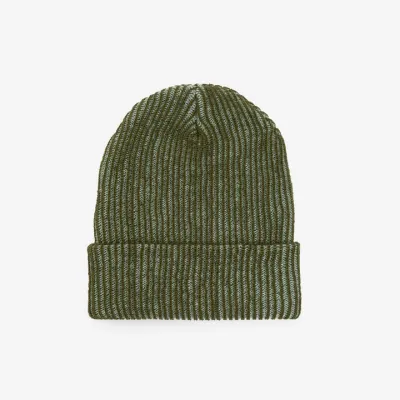 Simple Rib Beanie Moss Jade
