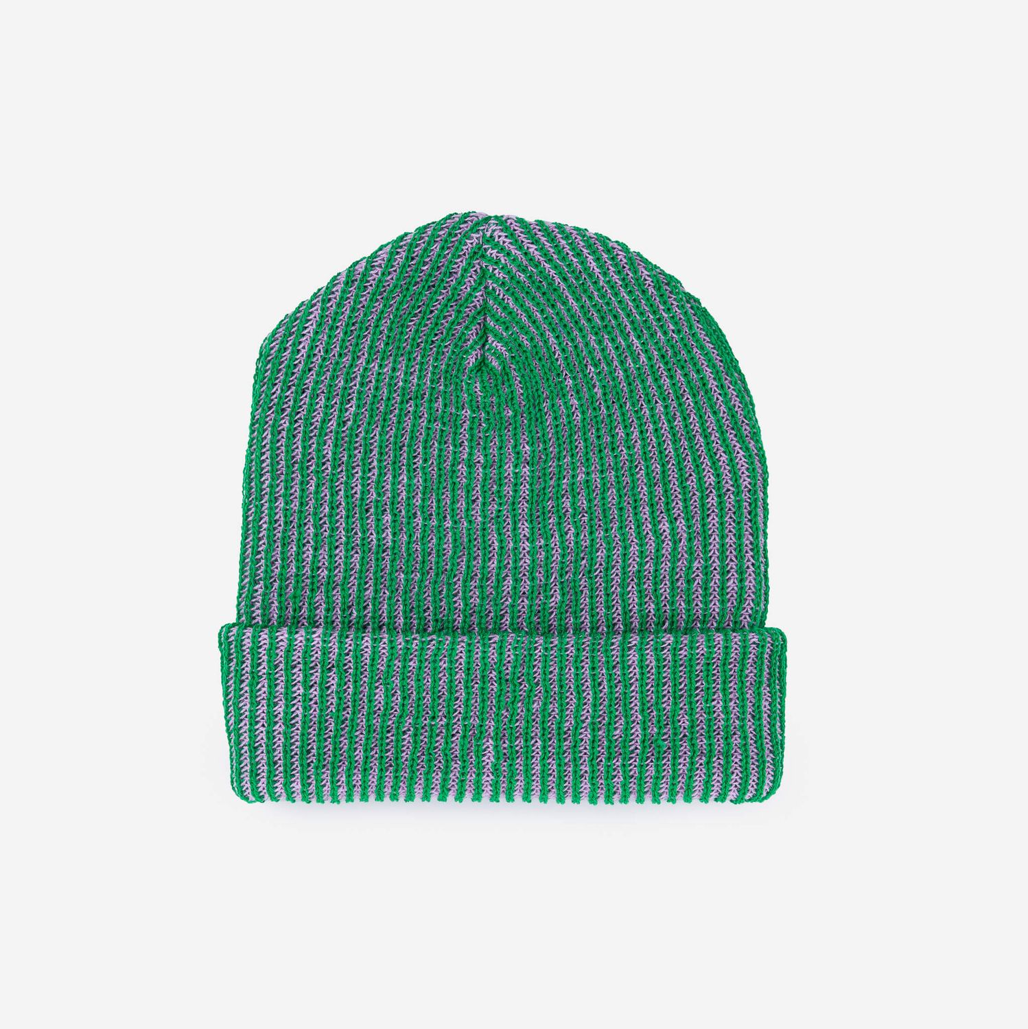 Simple Rib Beanie Lilac Denim