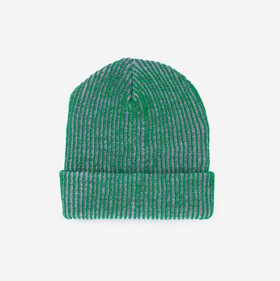 Simple Rib Beanie Lilac Denim