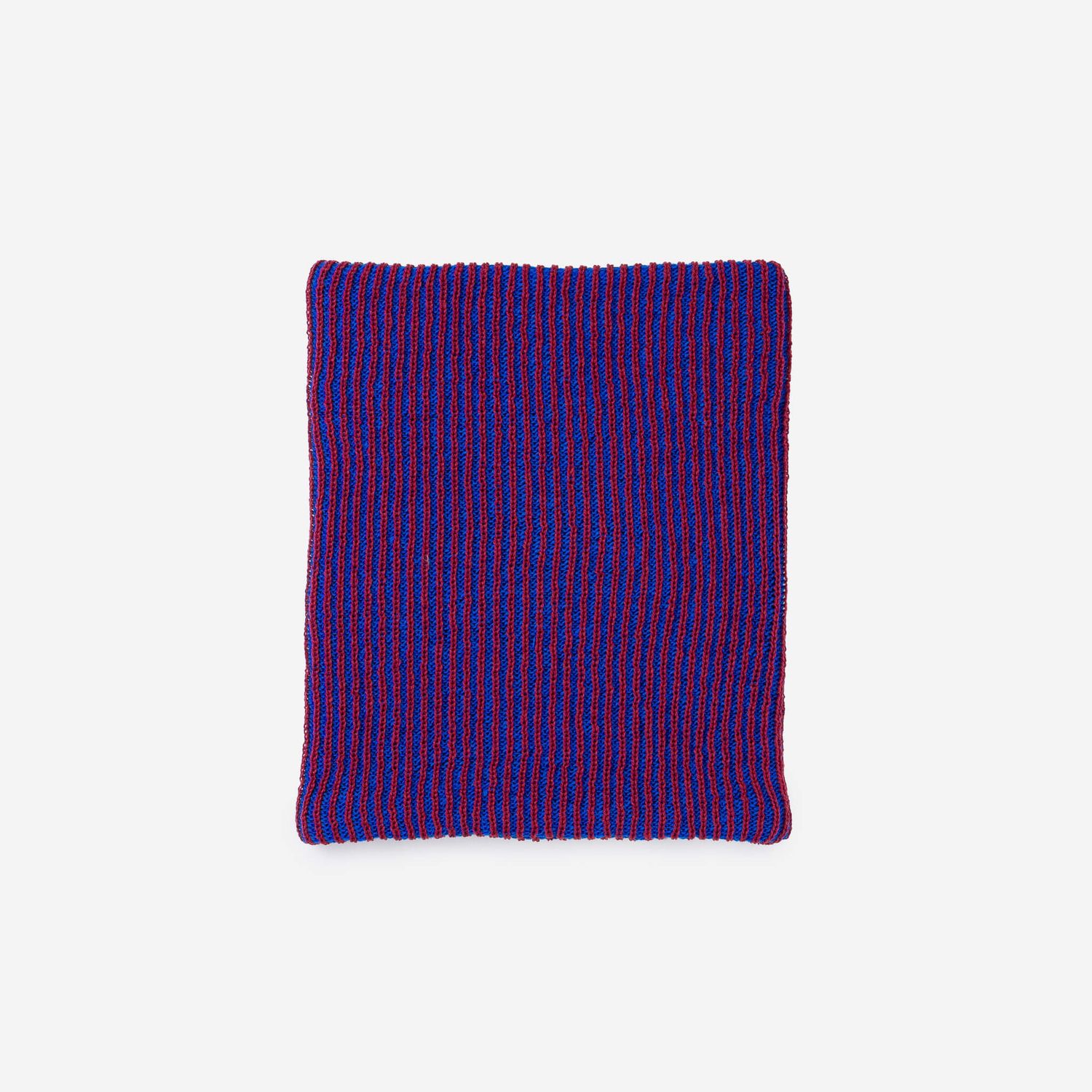 Simple Rib Snood Stone Blue Rust