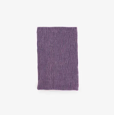 Simple Rib Snood Lilac Denim