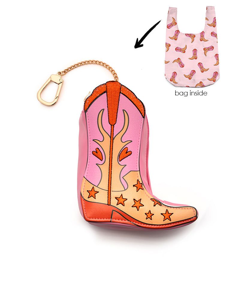 Copy of 2-in-1 Bag Charm &amp; Reusable Bag Cowboy