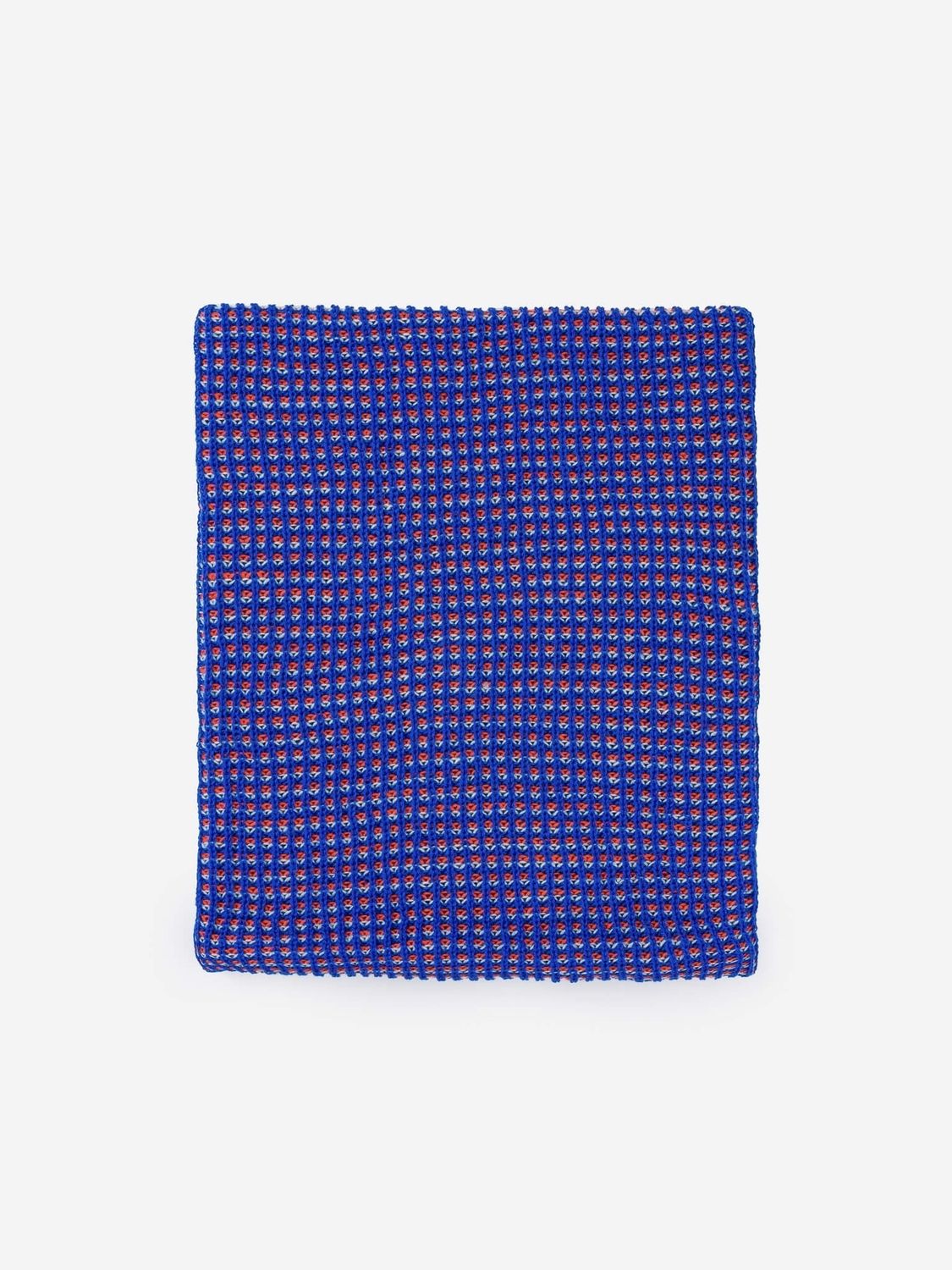 Simple Grid Snood Indigo