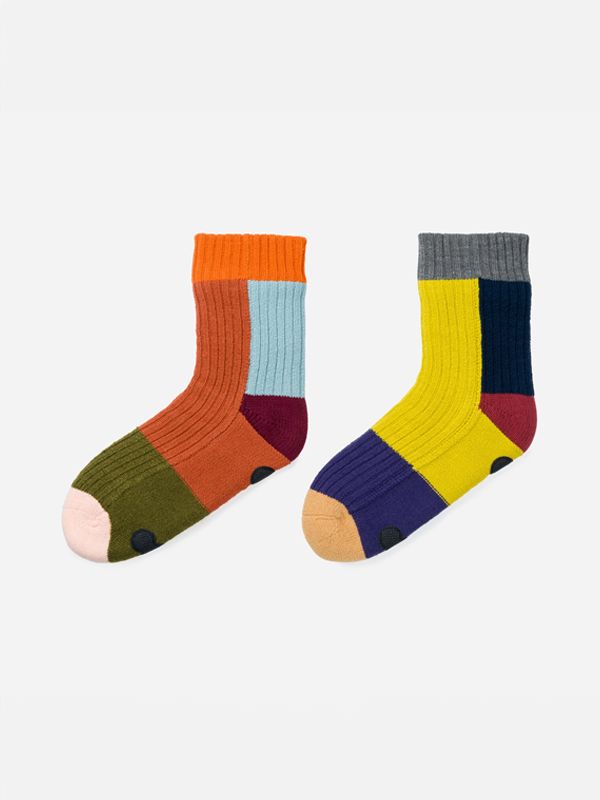 Mismatch House Socks Desert