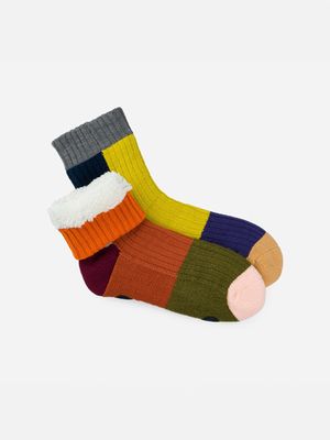 Mismatch House Socks Desert