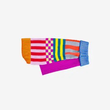 Color Patch Dog Sweater Sport