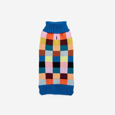 Color Patch Dog Sweater Sport