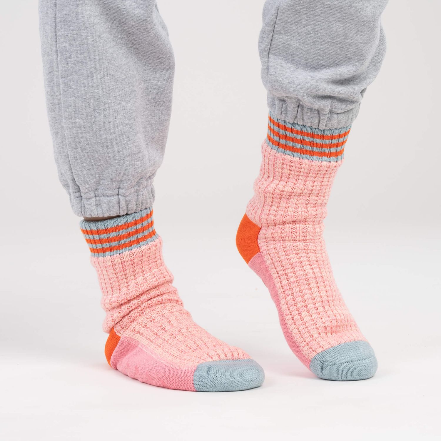 Varsity House Socks Pink