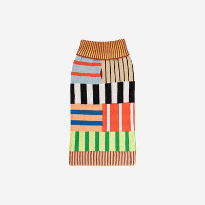 Pattern Patch Dog Sweater Candy