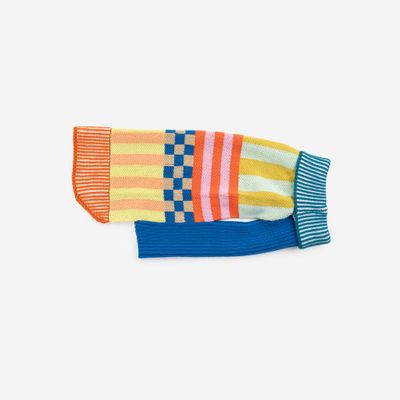 Pattern Patch Dog Sweater Candy