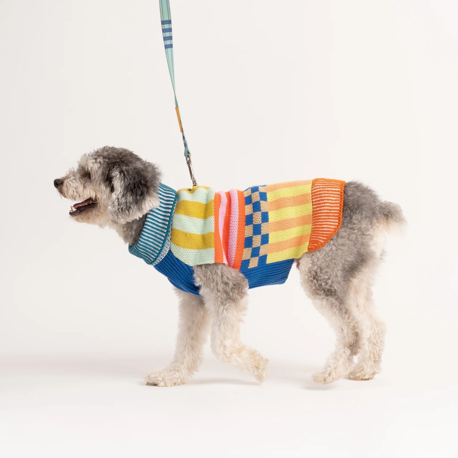 Pattern Patch Dog Sweater Candy