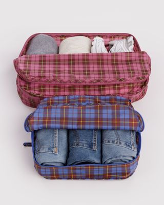 Baggu Large Packing Cube Set Check Mix