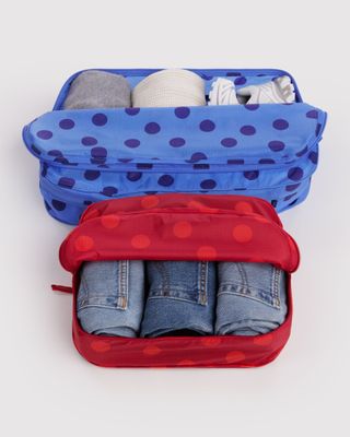 Baggu Large Packing Cube Set Polka Dot Mix