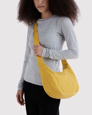 Baggu Medium Nylon Crescent Bag Sunflower