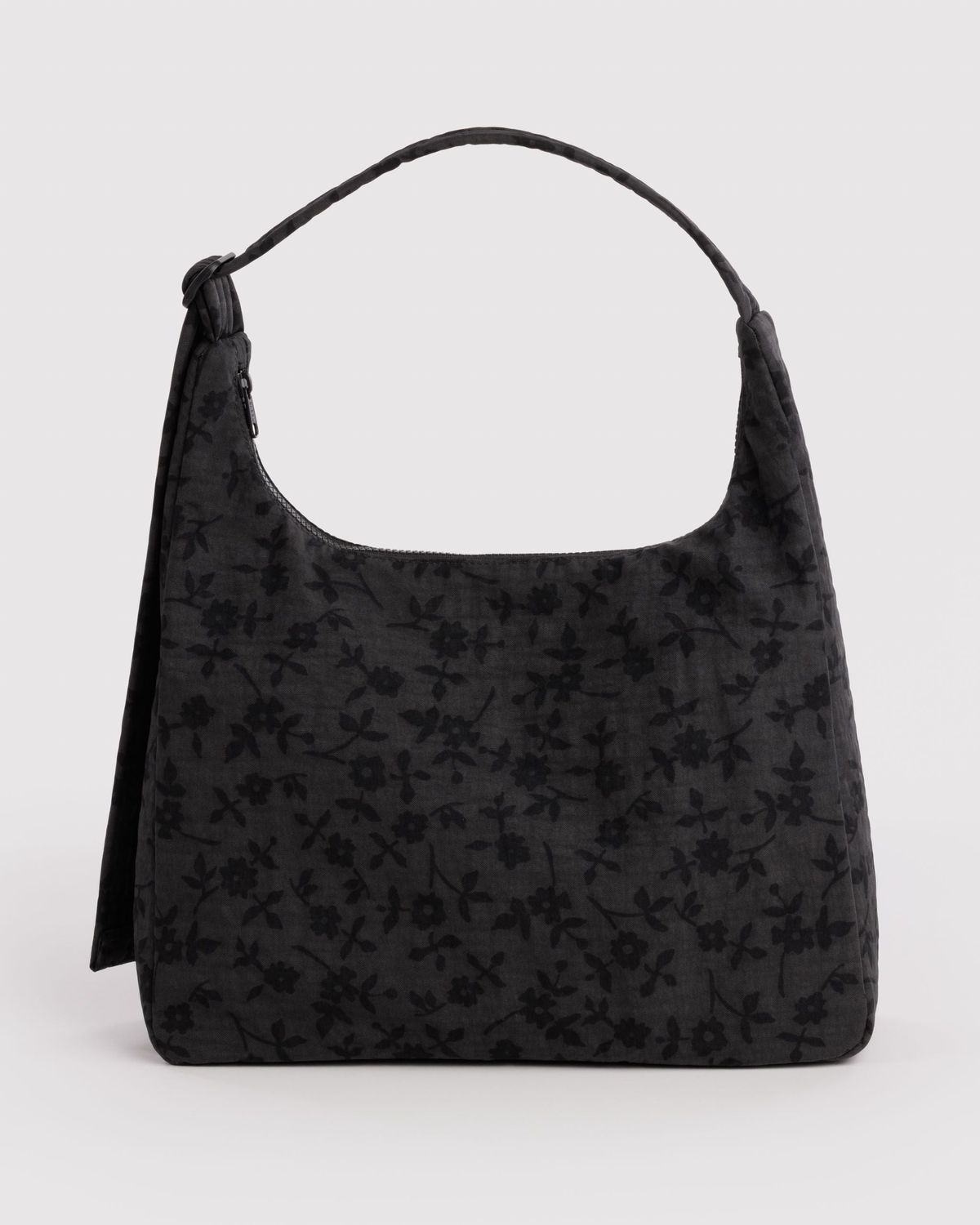 Baggu Nylon Shoulder Bag Charcoal Ditsy Floral