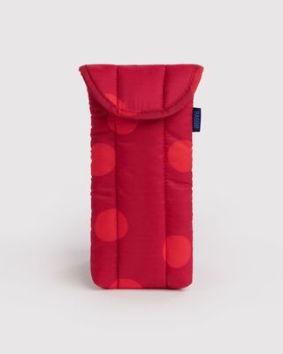 Baggu Puffy Glasses Sleeve Red Polka Dot