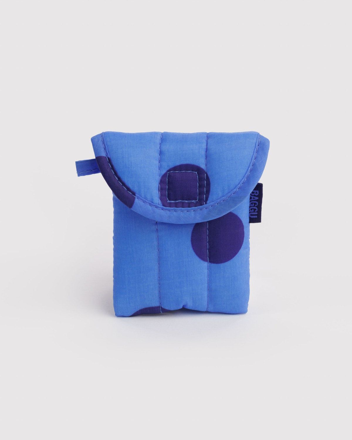 Baggu Puffy Earbuds Case Blue Polka Dot