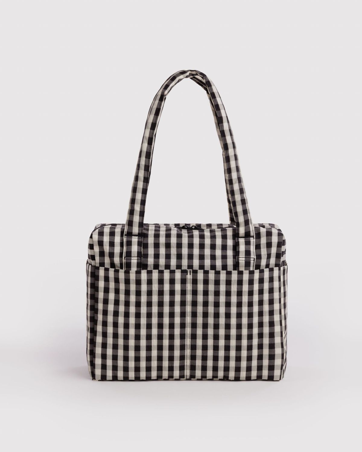 Small Cloud Carry-On Black &amp; Cream Gingham