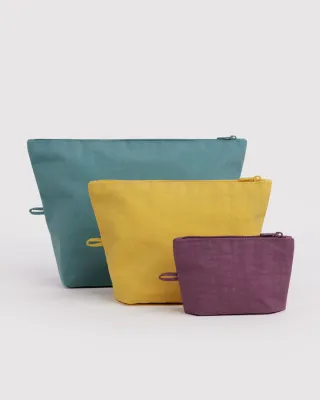 Baggu Go Pouch Set Jewel Mix