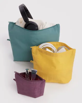 Baggu Go Pouch Set Jewel Mix