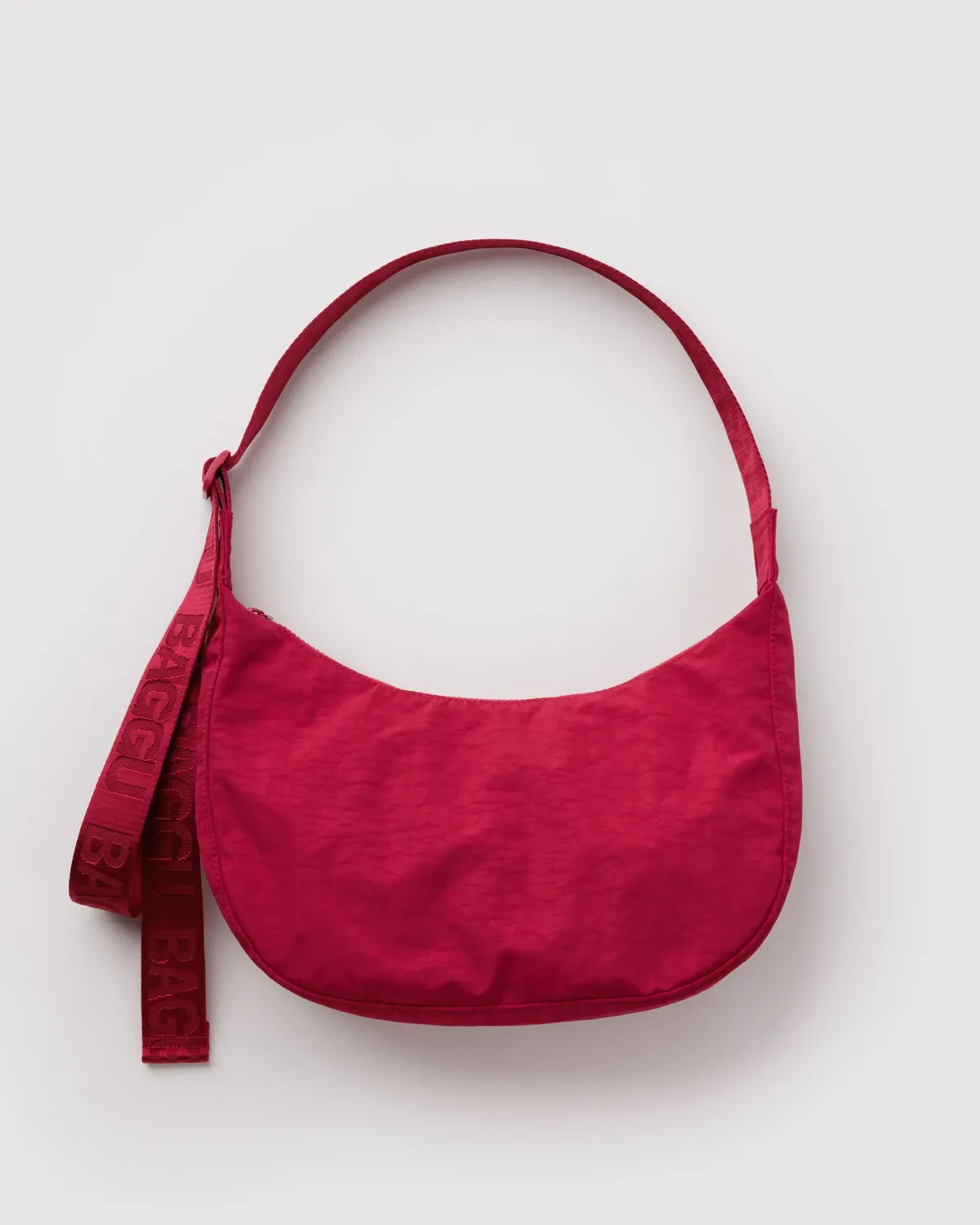 Baggu Medium Nylon Crescent Bag Cherry